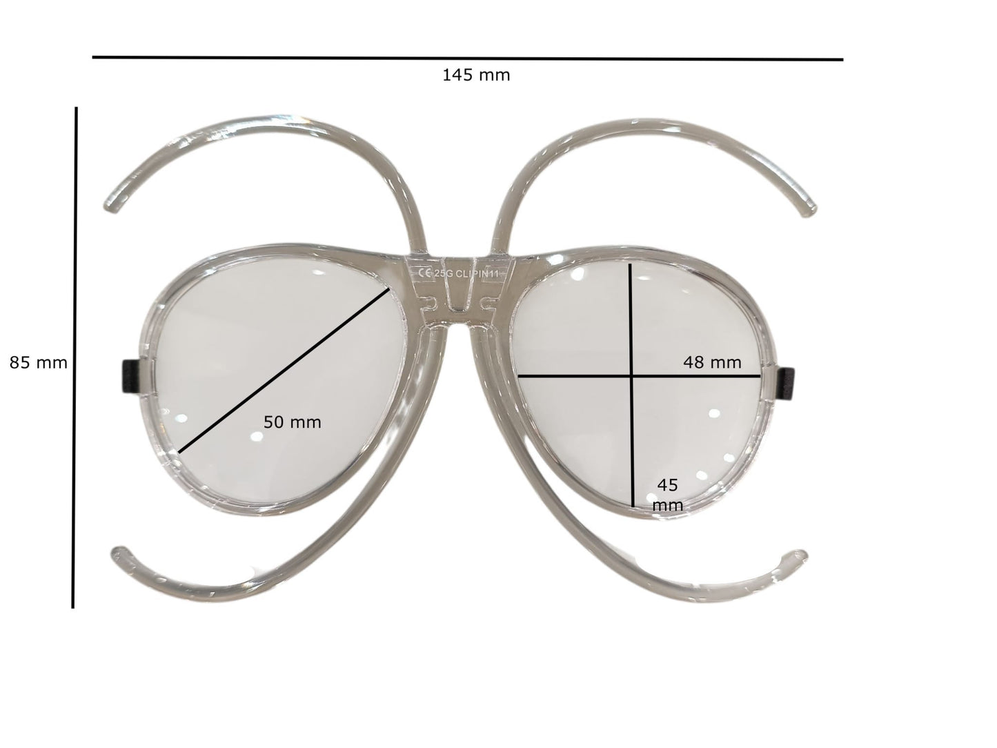 CLIP IN 106 UNIVERSALE GRADUABILE PER MASCHERE DA NEVE E TERRA